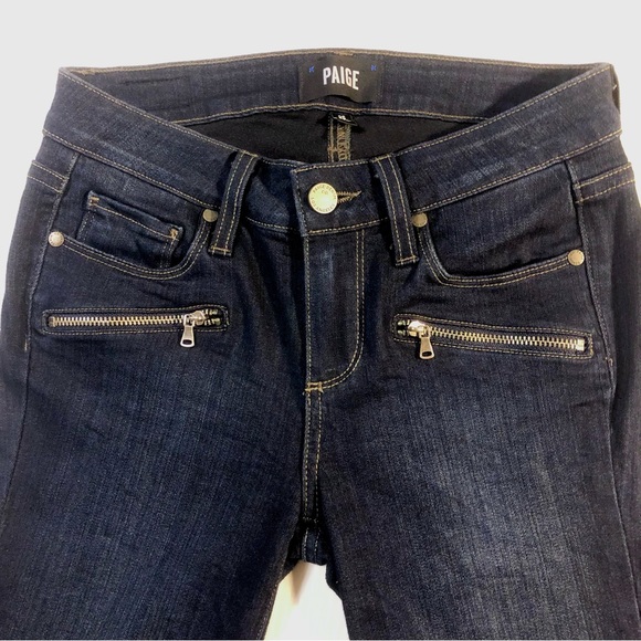 PAIGE Jane Zip Crop Skinny Jeans 25 - Picture 8 of 13